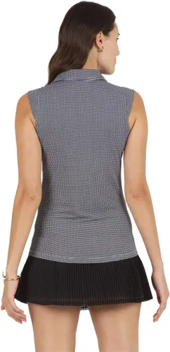 Vista 3 de IBKUL Athleisure Wear - Polo sin mangas con protección solar UPF50+ Icefil Cooling Tech Mini Check - 14754