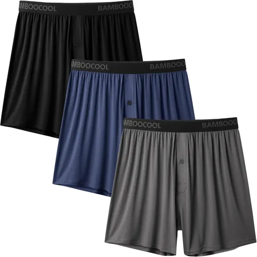 Vista 10 de BAMBOO COOL Men's Boxer Shorts, Soft Breathable Loose Underwear Multipack