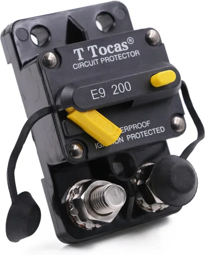 Vista 44 de E69 Interruptor de circuito de 10 A T3 con restablecimiento manual Mini de montaje en superficie IP66 Interruptor conmutable de 10 A