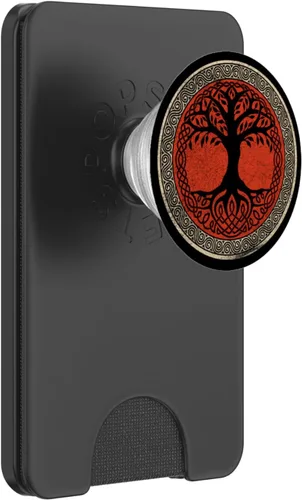 Vista 7 de Viking Tree Yggdrasil Odin Wotan Norse Mythology Valhalla PopSockets PopGrip: agarre intercambiable para teléfonos y tabletas PopSockets estándar