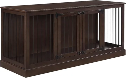 Vista 13 de Crosley Furniture Winslow - Jaula esquinera para perros, para mascotas, color blanco