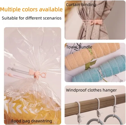 Vista 6 de 10 bridas de silicona reutilizables, correas de alambre elásticas autoadhesivas para gestión de cables, organizador para cables de auriculares