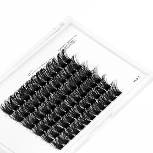 Vista 6 de Bodermincer Extensiones de pestañas en racimo Wispy Racimo Pestañas individuales de 0.315-0.787 in para elegir, extensiones de pestañas postizas