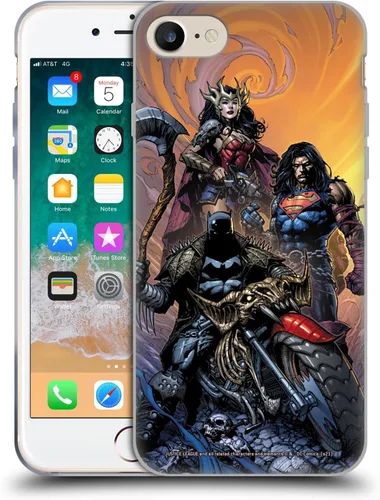 Vista 46 de Head Case Designs Funda de gel con licencia oficial de la Liga de la Justicia DC Comics #10 Darkseid War Comic Book Cover