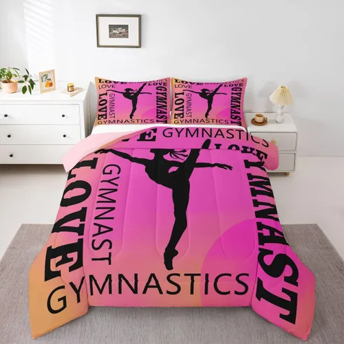 Vista 9 de Feelyou Juego de edredón de baloncesto para niñas y niños, juego de ropa de cama con juegos de pelota, decoración de habitación, regalo para amantes