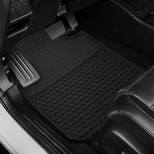 Vista 5 de Alfombrillas de Coche a Medida para Infiniti QX60 2014-2020/Nissan Pathfinder 2013-2020/Infiniti JX35 2013 de 7 Pasajeros Goma Negra Protección Todo