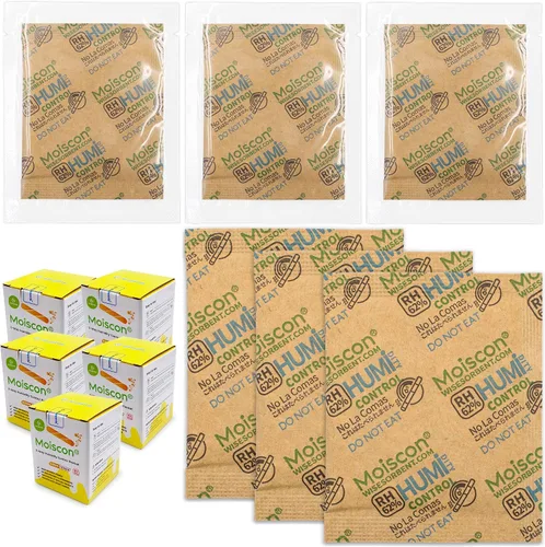 Vista 27 de Wisesorb Paquetes de control de humedad bidireccionales 49% para guitarras e instrumentos de madera - Absorbentes de humedad de 70g
