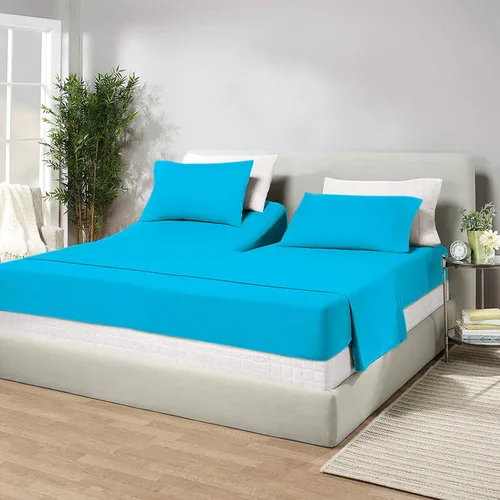 Vista 84 de Juego de sábanas de algodón de 600 hilos tamaño Queen dividido para base de cama ajustable, juego de sábanas de 4 piezas con bolsillo profundo