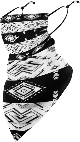 Vista 8 de Bufanda triangular reutilizable con cinta elástica para las orejas, protección solar UV