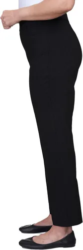 Vista 4 de Alfred Dunner Proporcionado Pantalones Cortos Allure Slim Pant Negro