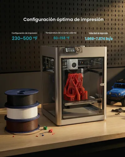 Vista 7 de SUNLU Filamento PETG de 0.07 in, 4.4 lbs, negro+transparente