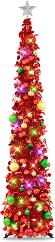 Vista 38 de N&T Nieting - Árbol de Navidad de oropel Negro