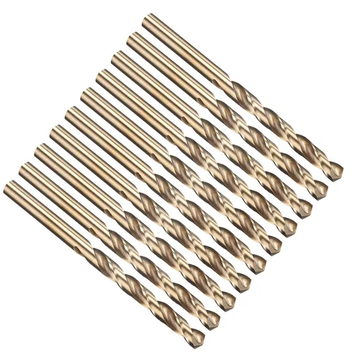 Vista 109 de PATIKIL Broca Jobber de 0.039 in, vástago recto M35 cobalto 5% acero de alta velocidad 135° acabado dorado para metal duro de acero inoxidable - 2