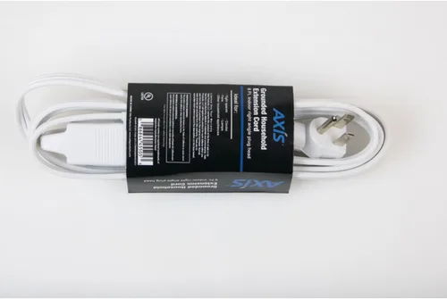 Vista 3 de Axis 45504 3 Cable de extensión de enchufe para interior. 8 pies (Marrón)., 45505
