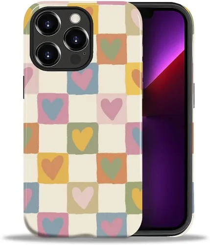 Vista 125 de ZHEGAILIAN Funda para iPhone 11, carcasa dura a prueba de golpes + silicona suave 2 en 1 híbrida, parachoques a prueba de caídas - Vidrio manchado