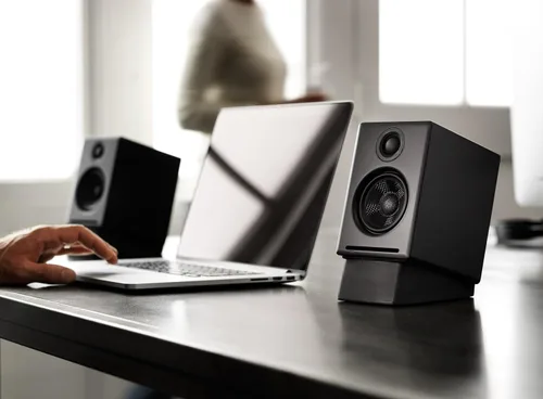 Vista 8 de Altavoces de sobremesa Audioengine A2+ inalámbricos Bluetooth de 24 bits - Altavoces de computadora de 60W para música