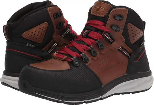 Vista 7 de KEEN Utility Botas de trabajo de almacén Red Hook impermeables para hombre de media altura con punta compuesta