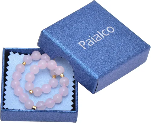 Vista 12 de Paialco Pulsera elástica de cuentas naturales o creadas de 0.236 in, pequeña para niñas y mujeres, 6.5 pulgadas