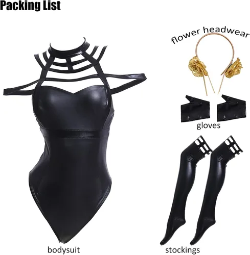 Vista 4 de mutou Yor Forger - Body de cosplay para Spy X, traje de conejito familiar, conjunto completo con medias