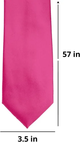 Vista 504 de tiemart Corbata de color sólido para hombre Longitud estándar
