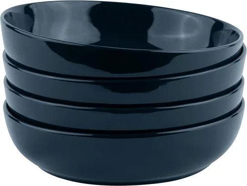 Vista 9 de KooK Tazón para pasta, ensaladeras, sopa, cuencos para servir, cerámica, gran capacidad, apto para microondas y lavavajillas, juego de 4, 40 onzas