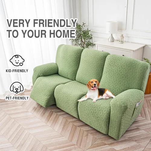 Vista 62 de Gennia Funda Impermeable para Silla Reclinable, Fundas Elásticas para Sofá Reclinable con Bolsillos, Fundas Lavables para Silla Reclinable Lazy Boy