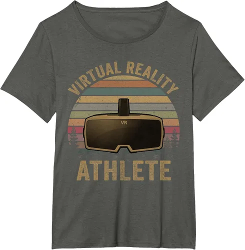 Vista 65 de Virtual Reality Athlete for VR Gamers Camiseta Asphalt Grey