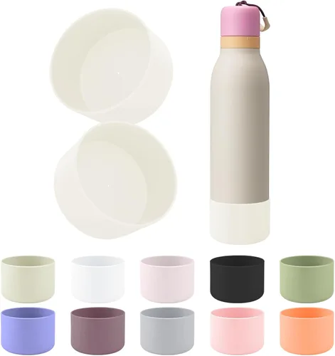 Vista 8 de 2 botas de silicona compatibles con Owala FreeSip Twist de 24 onzas Brisa helada