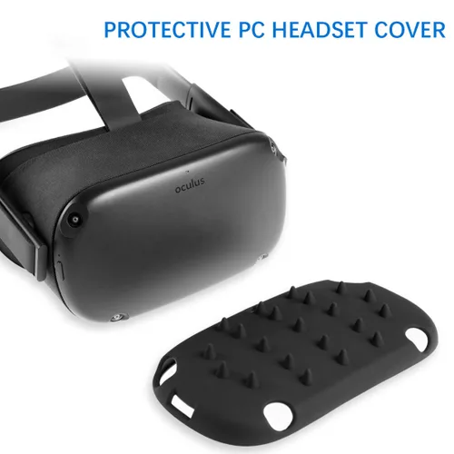 Vista 2 de 5 Pieces Suit Ermorgen VR Accessories Combination for Quest Advanced Set, Protective Headset Cover, Dust Proof Lens Cover, Facial Interface Bracket