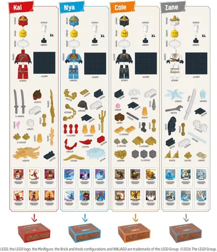 Vista 5 de Asmodee Juego de mesa LEGO Ninjago: Destiny's Bounty Adventures
