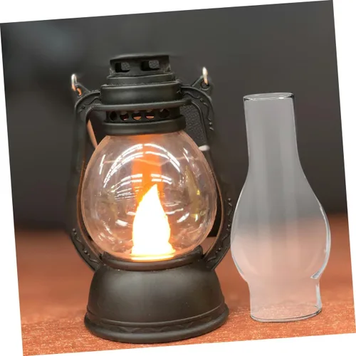 Vista 7 de DOITOOL Lámpara de queroseno Pantalla de vidrio Cubierta de luz colgante de vidrio Lámpara de chimenea de vidrio Lámpara de aceite Chimenea