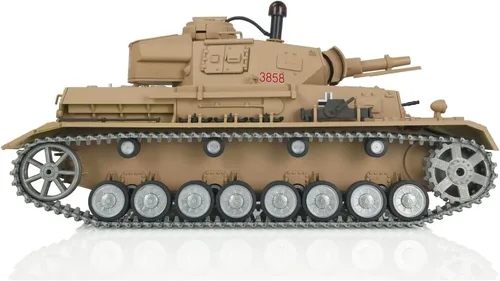 Vista 2 de TOUCAN RC HOBBY Pro Ver Henglong 1/16 7.0 Panzer Iv F RTR Rc Tanque 3858 Ruedas de Metal Pistas,US en Stock
