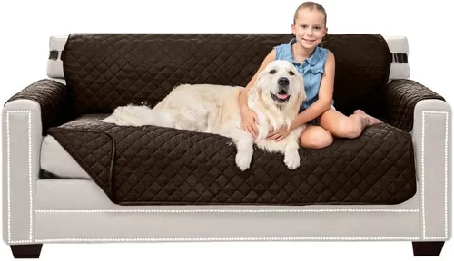 Vista 136 de Sofa Shield - Funda para sofá Loveseat con correa patentada, protector de cojín, funda reversible diseñada en EE. UU. resistente a manchas