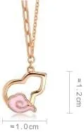 Vista 5 de CHOW SANG SANG Regalo para el Día de la Madre 18K Oro Rosa Calabaza Esmalte Rosa (Wulu) Pulsera de nube auspiciosa, collar para madres mamá