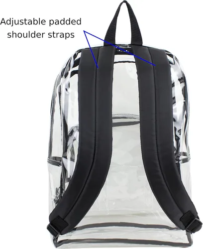 Vista 5 de Eastsport - Mochila de cúpula transparente con correas acolchadas ajustables y estampadas