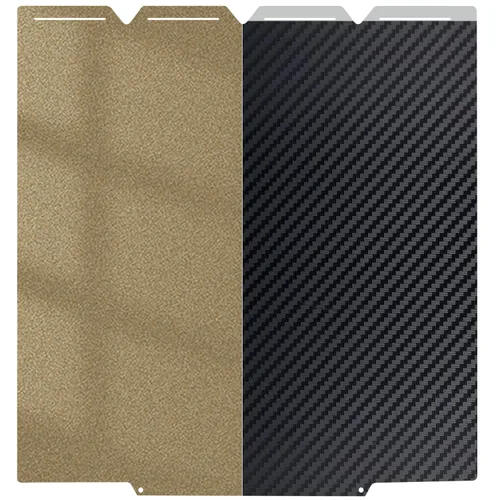 Vista 25 de Placa de construcción mejorada de 120x120mm, cama de impresión PET+PEI lisa/texturizada, placa de construcción de acero con resorte de doble cara