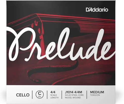 Vista 14 de D'Addario Prelude Cuerda Sol para violonchelo individual, 1/2 de escala, tensión media