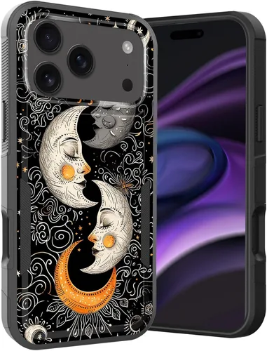 Vista 127 de Funda para iPhone Air, doble capa híbrida resistente resistente a prueba de golpes de policarbonato duro + funda protectora de silicona suave