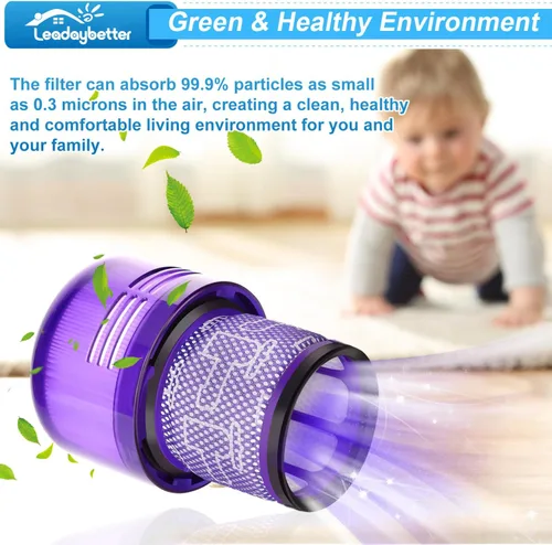 Vista 7 de Leadaybetter Filtro de repuesto para Dyson V11 Animal Extra Torque Drive Complete, V15 V15s Detect Submarino, SV14 SV15 SV17 SV22 SV28 Aspiradoras