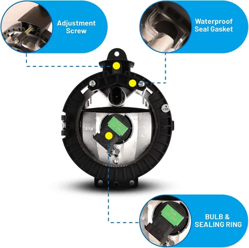 Vista 5 de Luces antiniebla compatibles con Mini Cooper 2007-2015 Conjunto de lámparas de repuesto para pasajeros