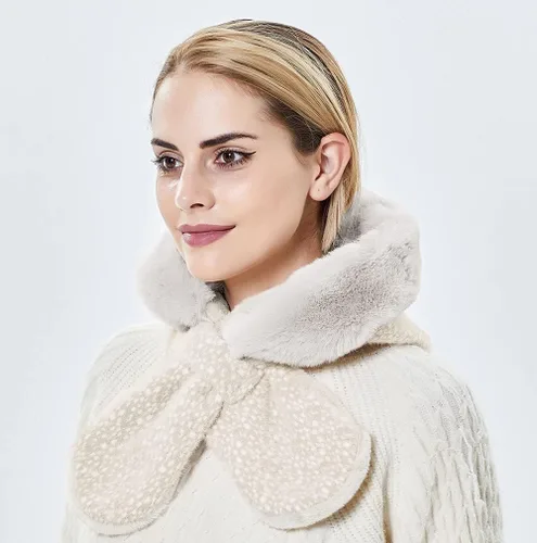 Vista 18 de Gorros de invierno para mujer, pasamontañas, bufanda, para clima frío, conjunto para mujer, gorro con capucha