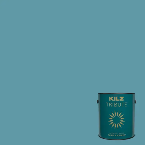 Vista 165 de KILZ TRIBUTE Pintura e Imprimación, Interior, Muestra de Color, Almost Aqua, 8 Onzas