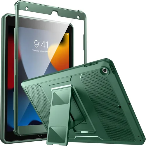 Vista 15 de MoKo Funda para iPad de 10.2 Pulgadas iPad 9ª Generación 2021/ iPad 8ª Generación 2020/ iPad 7ª Generación 2019, [Servicio Pesado] A Prueba