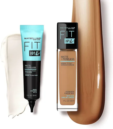 Vista 9 de Maybelline Fit Me Matte + Poreless Primer Facial Matificante de Maquillaje con Protector Solar, Amplio Espectro SPF 20, 16HR de Duración, Control