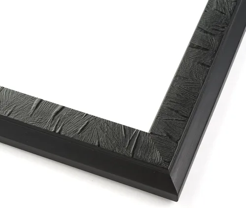 Vista 3 de Marco de fotos negro de madera real de 5 x 5 pulgadas de ancho de 1.25 pulgadas Profundidad del marco interior de 0.25 pulgadas Marco de fotos