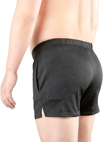 Vista 4 de Ashleylife Pantalones cortos de entrenamiento para hombre con bolsillos de 3 pulgadas, pantalones cortos de culturismo de secado rápido