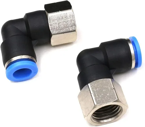 Vista 14 de CEKER 1/2 Codo Macho Conexiones de Líneas Aéreas de Empuje Ajustes de Conexión de Empuje de 90 Grados Ajustes de Aire, PL 1/2 Tubo Od x 1/2" NPT