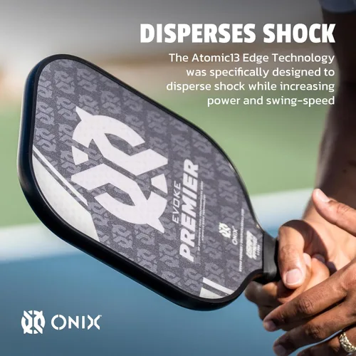 Vista 5 de Onix Evoke Premier Professional Tournament Pickleball Paddle Composite Face Impact Paddle