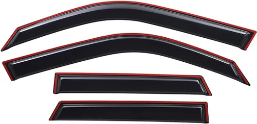 Vista 3 de Lightronic Visera de ventana de ventilación automática con clip extra duradera, se adapta a Ford Bronco Sport 2021-2025, protección UV, deflector
