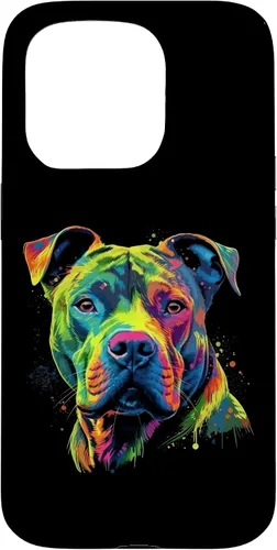 Vista 14 de Pit Bull Mom Dog Lover Colorful Artistic Pitbull Owner Women Case for iPhone 17